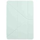 For Honor Pad 10 12.1 3-Fold Clear Acrylic Leather Tablet Case(Green) - 2