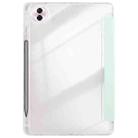 For Honor Pad 10 12.1 3-Fold Clear Acrylic Leather Tablet Case(Green) - 3