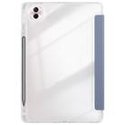 For Honor Pad 10 12.1 3-Fold Clear Acrylic Leather Tablet Case(Lavender) - 3