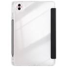 For Honor Pad 10 12.1 3-Fold Clear Acrylic Leather Tablet Case(Black) - 3