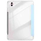 For Honor Pad 10 12.1 Clear Acrylic Deformation Leather Tablet Case(Ice Blue) - 3