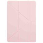 For Honor Pad 10 12.1 Clear Acrylic Deformation Leather Tablet Case(Pink) - 2