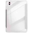 For Honor Pad 10 12.1 Clear Acrylic Deformation Leather Tablet Case(Grey) - 3