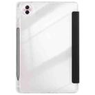 For Honor Pad 10 12.1 Clear Acrylic Deformation Leather Tablet Case(Black) - 3