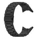 For Google Pixel Watch 3 45mm Tri-beads Flat Buckle Titanium Alloy Watch Band(Black) - 2