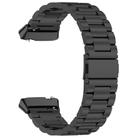 For Redmi Watch 3 Lite / 3 Active Tri-beads Flat Buckle Titanium Alloy Watch Band(Black) - 2