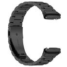 For Redmi Watch 3 Lite / 3 Active Tri-beads Flat Buckle Titanium Alloy Watch Band(Black) - 3