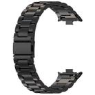 For Xiaomi Band 9 Pro / Redmi Watch 5 / 4 Tri-beads Flat Buckle Titanium Alloy Watch Band(Black) - 2