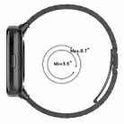 For Xiaomi Band 9 Pro / Redmi Watch 5 / 4 Tri-beads Flat Buckle Titanium Alloy Watch Band(Black) - 3