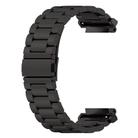 For Huami Amazfit Active Edge A2212 / A2213 Tri-beads Flat Buckle Titanium Alloy Watch Band(Black) - 2