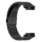 For Huami Amazfit T-Rex 2 Tri-beads Flat Buckle Titanium Alloy Watch Band(Black) - 3