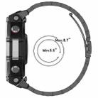 For Huami Amazfit T-REX 3 A2322 Tri-beads Flat Buckle Titanium Alloy Watch Band(Black) - 1
