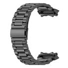 For Huami Amazfit T-REX 3 A2322 Tri-beads Flat Buckle Titanium Alloy Watch Band(Black) - 3