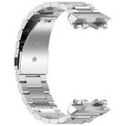 For Huami Amazfit T-REX 3 A2322 Tri-beads Flat Buckle Titanium Alloy Watch Band(Silver) - 3