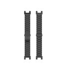 For Huami Amazfit T-Rex Pro A1918 Tri-beads Flat Buckle Titanium Alloy Watch Band(Black) - 3