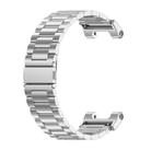 For Huami Amazfit T-Rex Pro A1918 Tri-beads Flat Buckle Titanium Alloy Watch Band(Silver) - 2