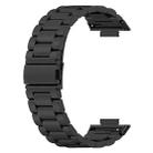 For Huawei Watch Fit 4 / 4 Pro / 3 Tri-beads Flat Buckle Titanium Alloy Watch Band(Black) - 2