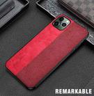 For iPhone 12 mini Shockproof Hot-pressed Splicing PU + Cloth Protective Case(Red) - 3