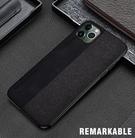 For iPhone 12 / 12 Pro Shockproof Hot-pressed Splicing PU + Cloth Protective Case(Black) - 3