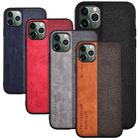 For iPhone 12 Pro Max Shockproof Hot-pressed Splicing PU + Cloth Protective Case(Black) - 6