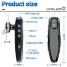 Walkie-talkie Bluetooth Wireless Earphone for Baofeng UV5R 888S / Quansheng UV K5 / K6(Black) - 2