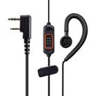 2 Pin Walkie-talkie Headset Mic Earphone for Baofeng UV5R / Quansheng UV K5 / K6 8800(Black) - 1