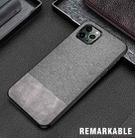 For iPhone 12 mini Shockproof Splicing PU + Cloth Protective Case(Gray) - 1