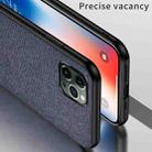 For iPhone 12 mini Shockproof Splicing PU + Cloth Protective Case(Gray) - 4