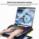 NUOXI YL-021 6-Fans RGB Light Laptop Radiator Adjustable Cooling Holder(Black) - 3