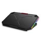 NUOXI YL-018 5-Core Fans Ultra-quiet Laptop Cooler RGB Light Cooling Holder(Black) - 1