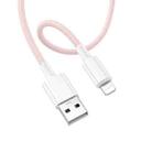 BOROFONE BX117 1m 2.4A USB to 8 Pin Source Charging Data Cable(Pink) - 2