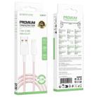 BOROFONE BX117 1m 2.4A USB to 8 Pin Source Charging Data Cable(Pink) - 3