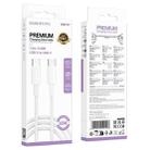 BOROFONE BX117 1m 60W Type-C to Type-C Source Charging Data Cable(White) - 3