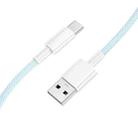 BOROFONE BX117 1m 3A USB to Type-C Source Charging Data Cable(Blue) - 1