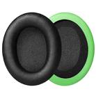 2 Pack Protein Leather Earphone Replacement Earpads Pads For HyperX Cloud 1 / I / 2 / II / 3(Black Green) - 1
