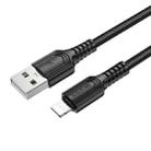 BOROFONE BX116 1m 2.4A USB to 8 Pin Certain Charging Data Cable(Black) - 2