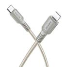 BOROFONE BX116 1m 27W Type-C to 8 Pin Certain PD Charging Data Cable(Grey) - 1
