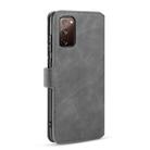 For Samsung Galaxy S20 FE DG.MING Retro Oil Side Horizontal Flip Case with Holder & Card Slots & Wallet(Grey) - 3