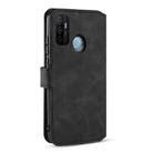 For OPPO A32 (2020) / A53 (2020) DG.MING Retro Oil Side Horizontal Flip Case with Holder & Card Slots & Wallet(Black) - 3