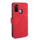For OPPO A32 (2020) / A53 (2020) DG.MING Retro Oil Side Horizontal Flip Case with Holder & Card Slots & Wallet(Red) - 3