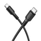 BOROFONE BX116 1m 60W Type-C to Type-C Certain Charging Data Cable(Black) - 1