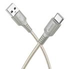 BOROFONE BX116 1m 3A USB to Type-C Certain Charging Data Cable(Grey) - 1
