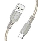 BOROFONE BX116 1m 3A USB to Type-C Certain Charging Data Cable(Grey) - 2