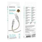 BOROFONE BX116 1m 3A USB to Type-C Certain Charging Data Cable(Grey) - 3