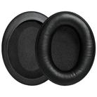 2 Pack Protein Leather Splicing Earphone Replacement Earpads Pads For HyperX Cloud 1 / I / 2 / II / 3(Black) - 1