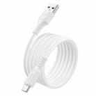 BOROFONE BX116 1m 2.4A USB to Micro USB Certain Charging Data Cable(White) - 2