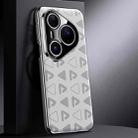 For Huawei Pura 80 Ultra 5G Pinewood II Series Plain Leather PC Phone Case(White) - 1