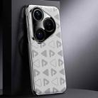 For Huawei Pura 80 5G Pinewood II Series Plain Leather PC Phone Case(White) - 1