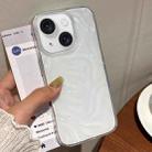 For iPhone 15 Meteorite Texture Solid Color Glaze TPU Phone Case(Transparent) - 1