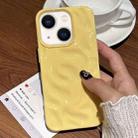 For iPhone 14 Plus Meteorite Texture Solid Color Glaze TPU Phone Case(Yellow) - 1
